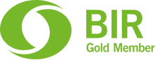 Logotipo verde de BIFMA con el texto «Gold Medal».