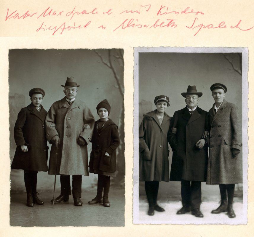 Historische Familienporträts, die SPALECK HISTORIE zeigen.