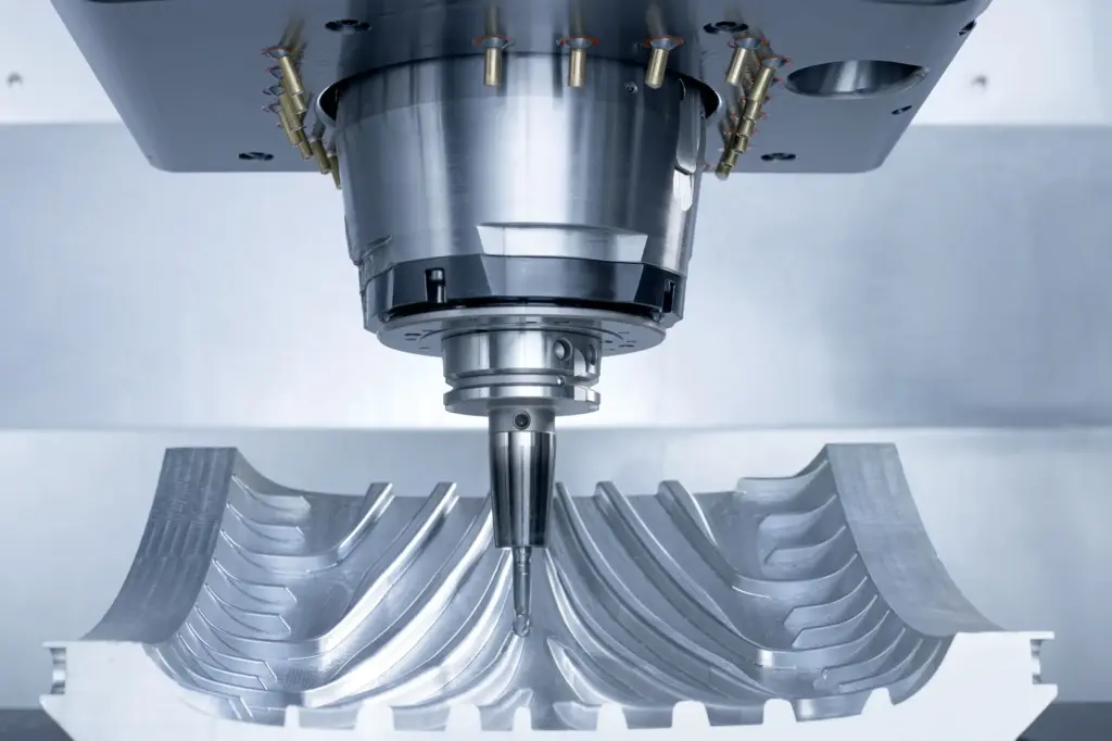 Mecanizado CNC. Imagen detallada del fresado. SPALECK