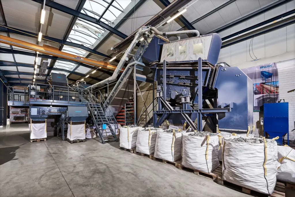 Centro de pruebas de cribadoras y tecnología de reciclaje en las instalaciones del fabricante SPALECK