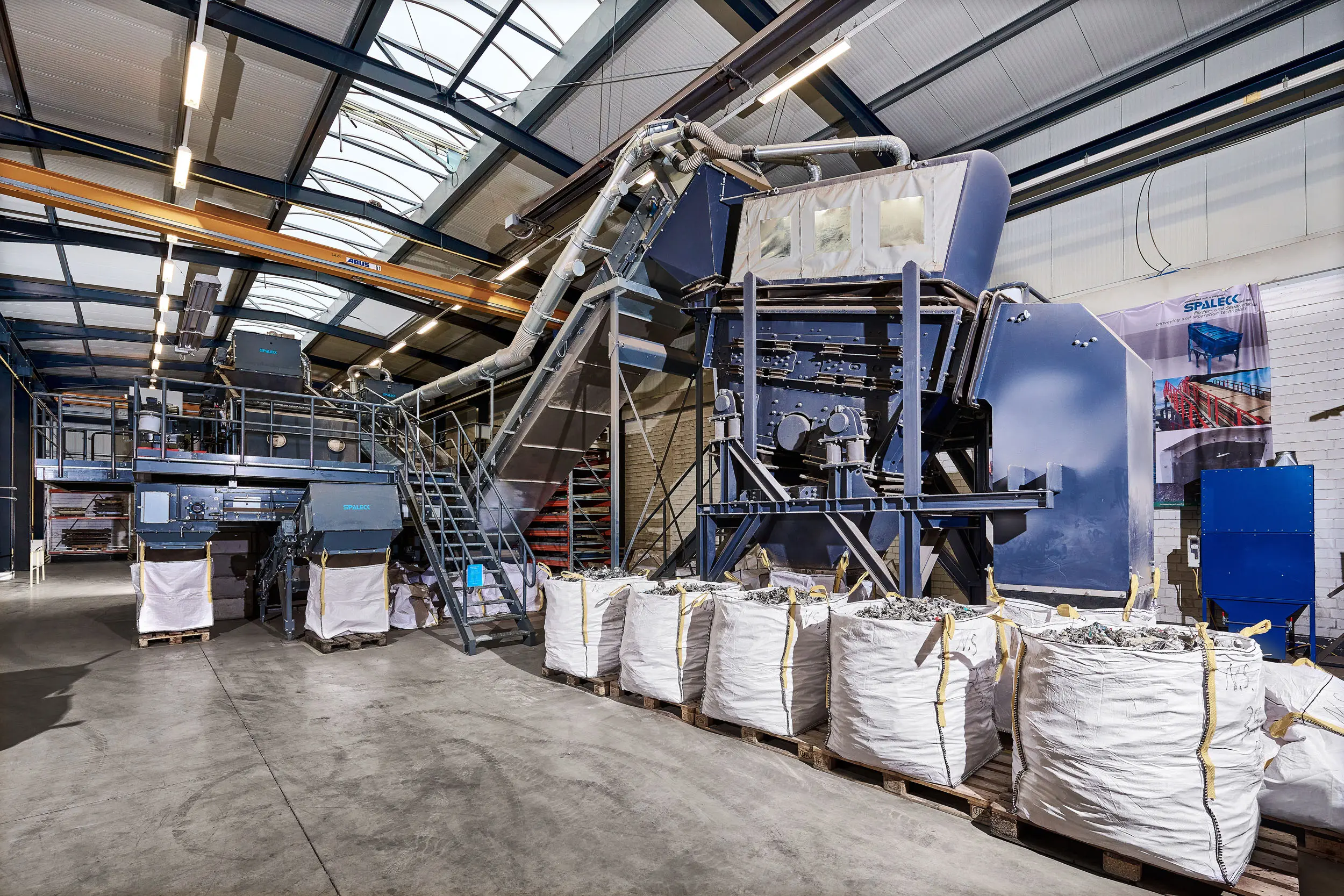 TestCenter für Siebmaschinen und Recyclingtechnik beim Hersteller SPALECK