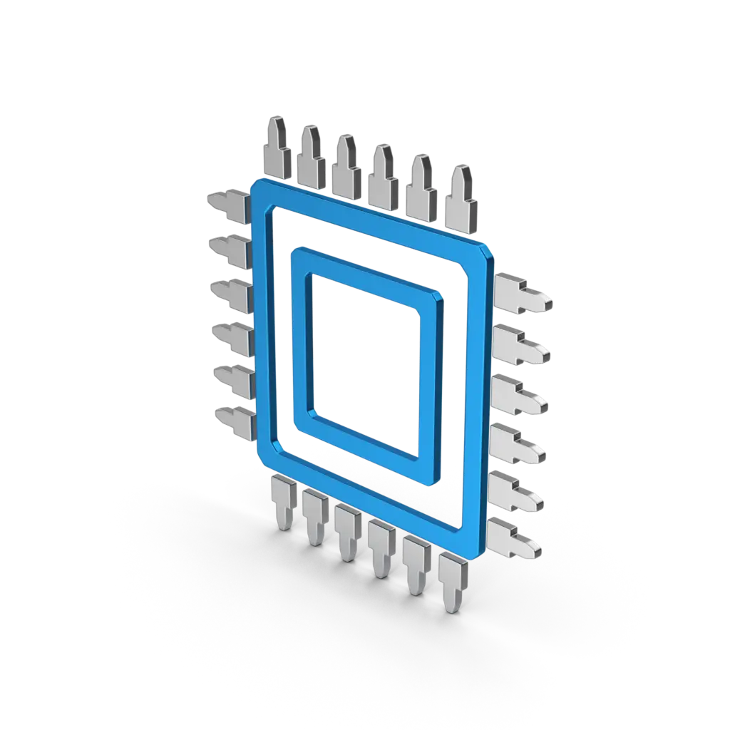 Representación de un microchip