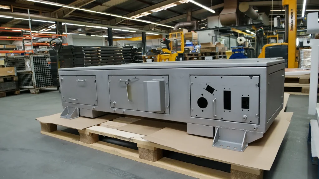 Componente de suministro para vehículos de gran tamaño de movilidad eléctrica en la empresa de fabricación por encargo SPALECK.