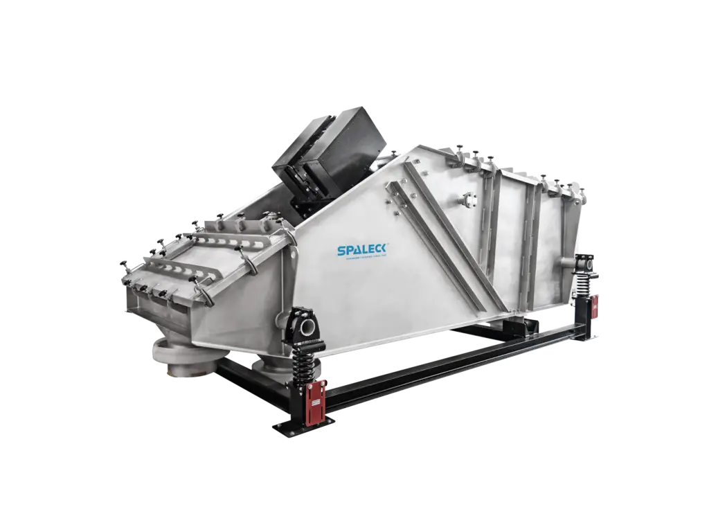 Máquina cribadora para la deshidratación de granulados con cribado de control integrado